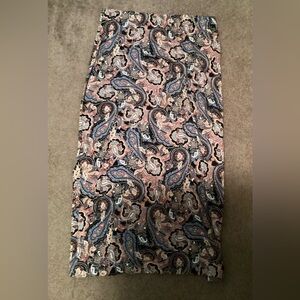 JJill print maxi skirt, medium